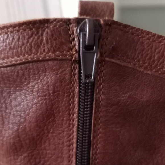 'ZABA' Brown Leather Boots Size 6.5 - 7 EUC - Picture 4 of 14